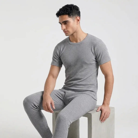 Half Sleeves Premium Thermal Warmer Suit (Grey)