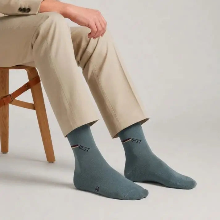 Men’s Cotton Lycra Full Socks | Pack of 6 Pair | 9 no.