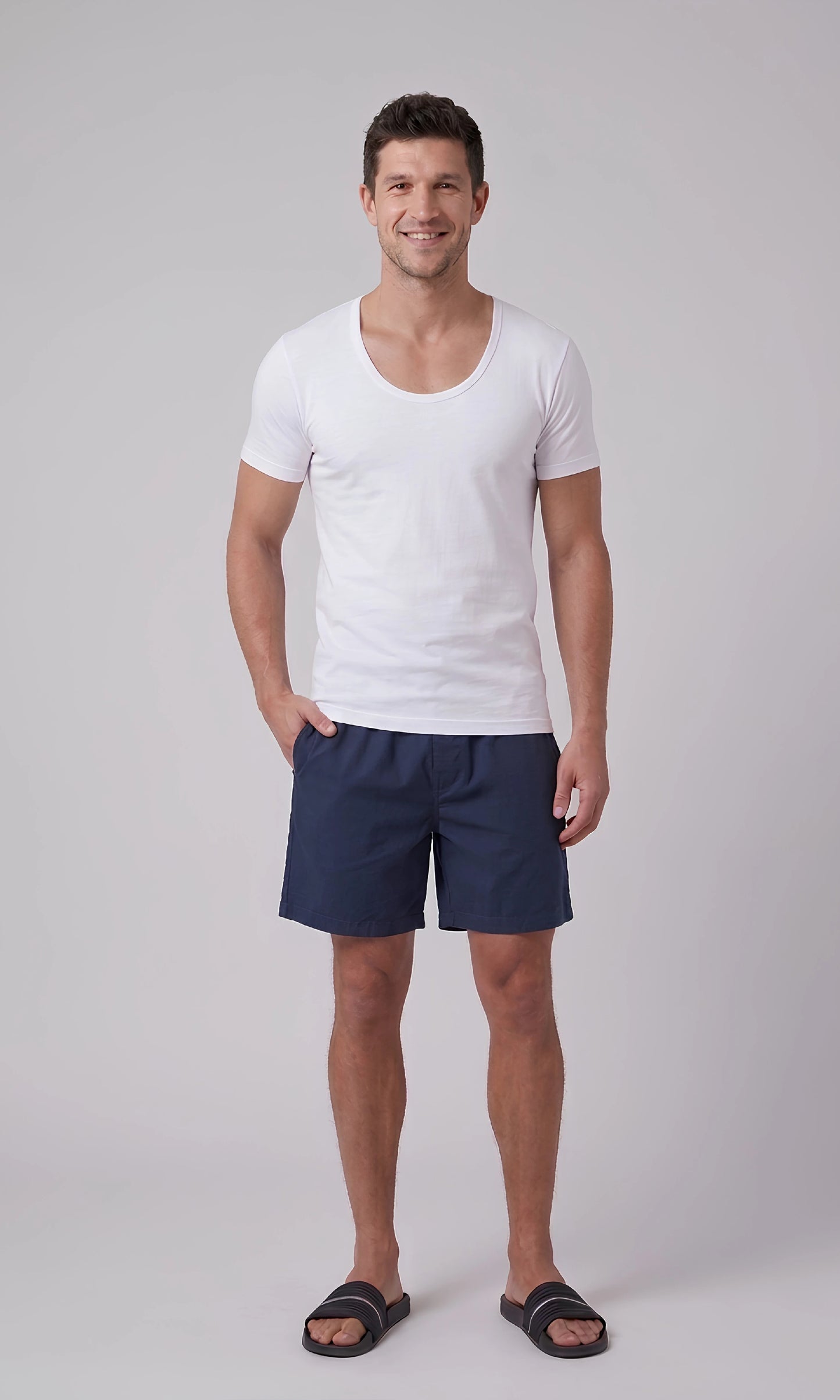Odour-Free Cotton Sleeved Vest