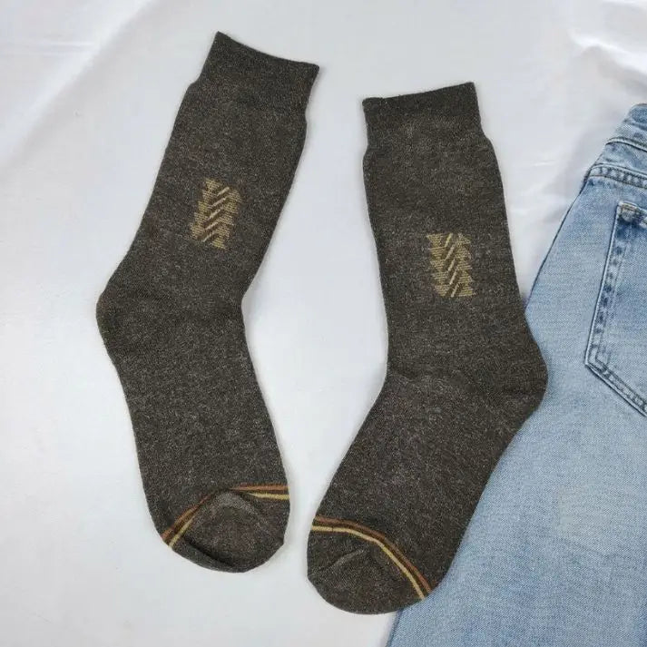 Lamb’s Wool Full-Length Socks | Pack of 5 Pairs | Arrow Pattern