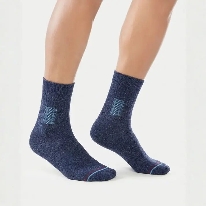 Lamb’s Wool Full-Length Socks | Pack of 5 Pairs | Arrow Pattern