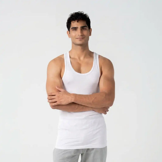 Odour-Free Cotton Vest Sleeveless