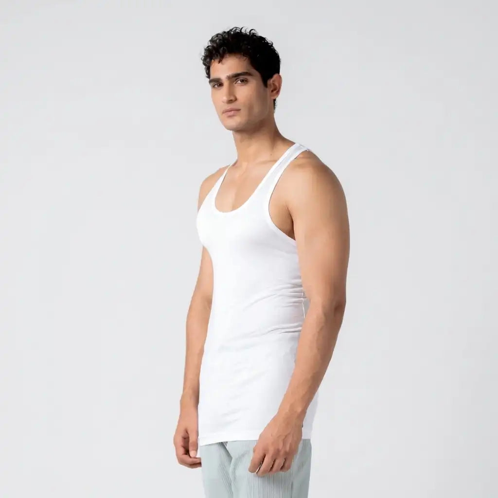Odour-Free Cotton Vest Pack of 3