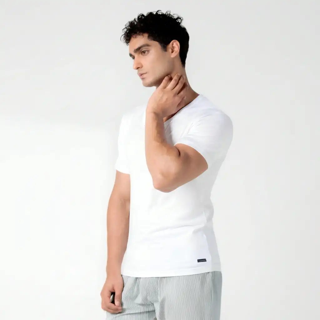 Odour-Free Cotton Sleeved Vest