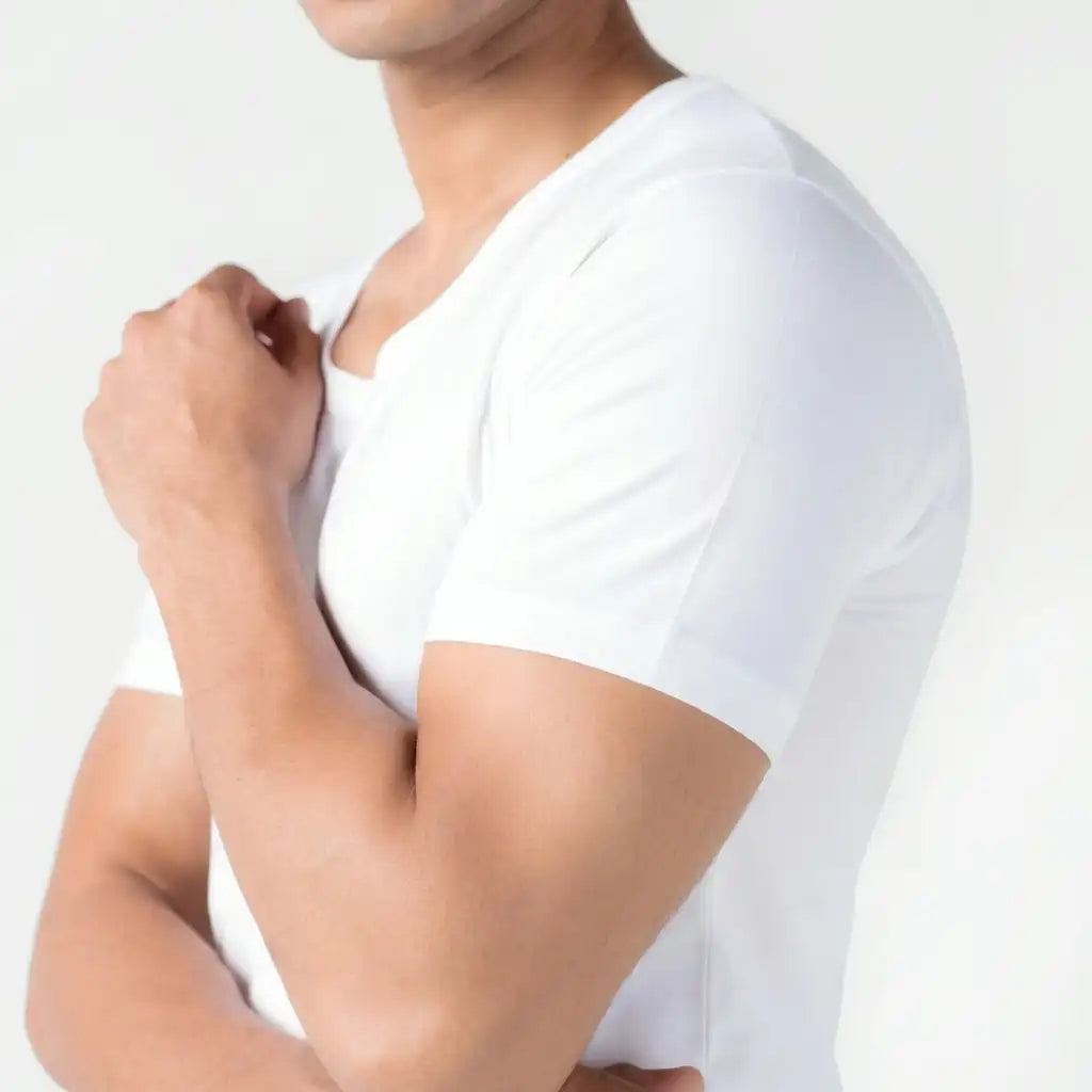 Odour-Free Cotton Sleeved Vest (Pack of 3)