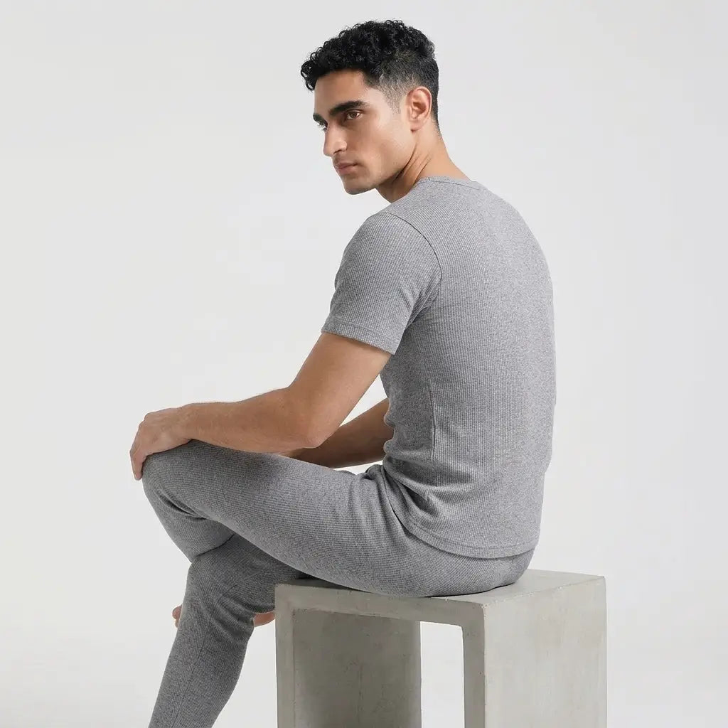 Classic Thermal Warmer Shirt Half Sleeves (Grey)