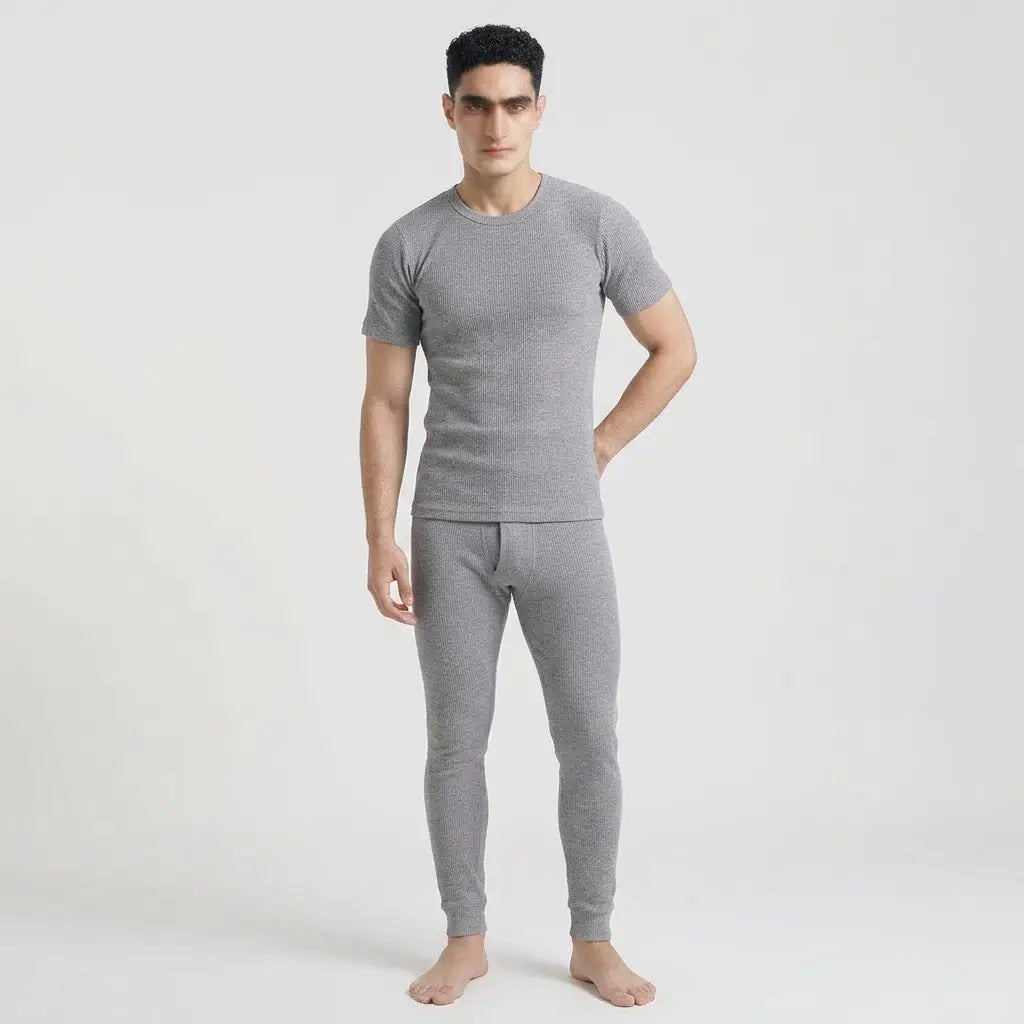 Half Sleeves Premium Thermal Warmer Suit (Grey)