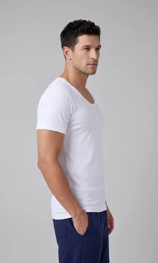 Odour-Free Cotton Sleeved Vest