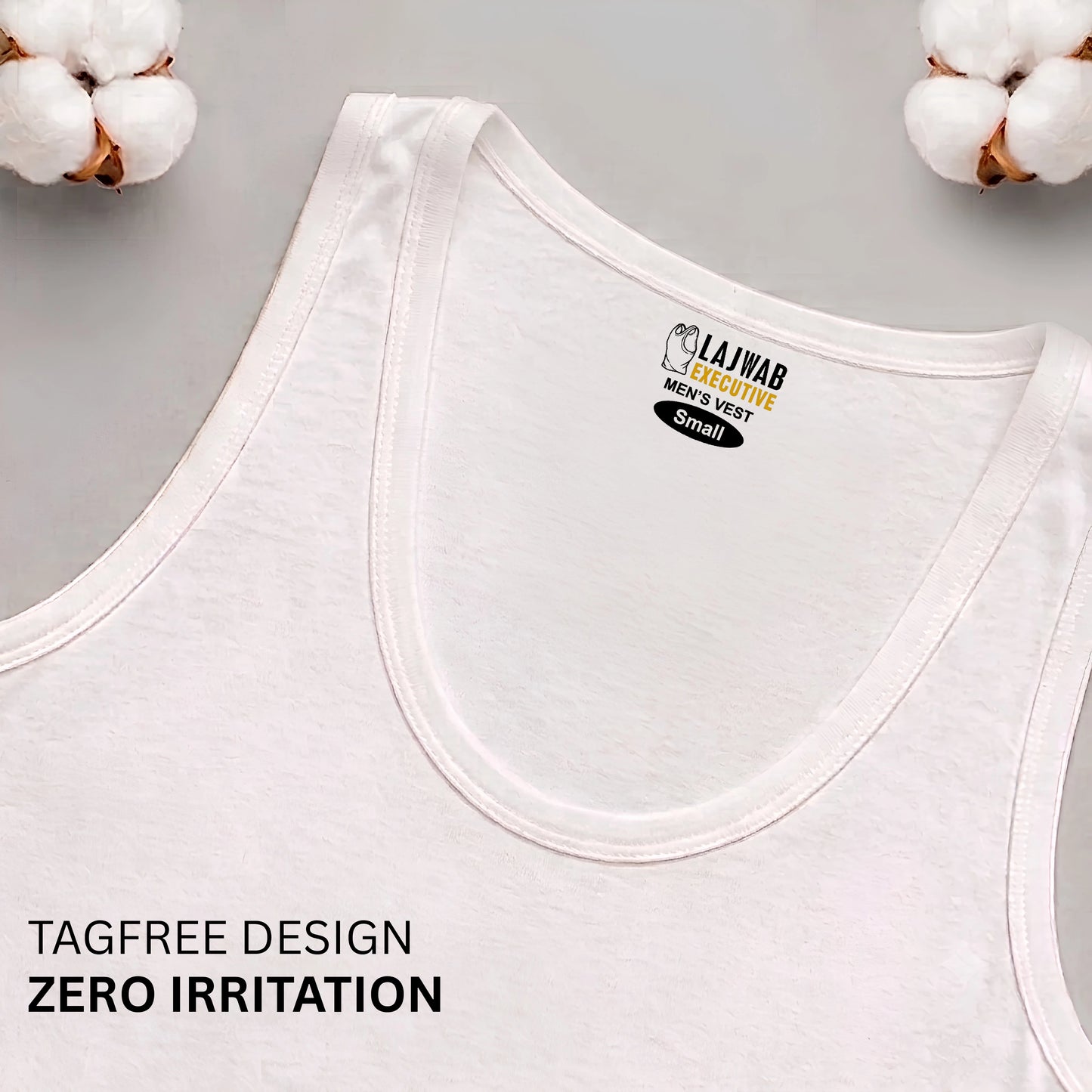 Odour-Free Cotton Sleeved Vest