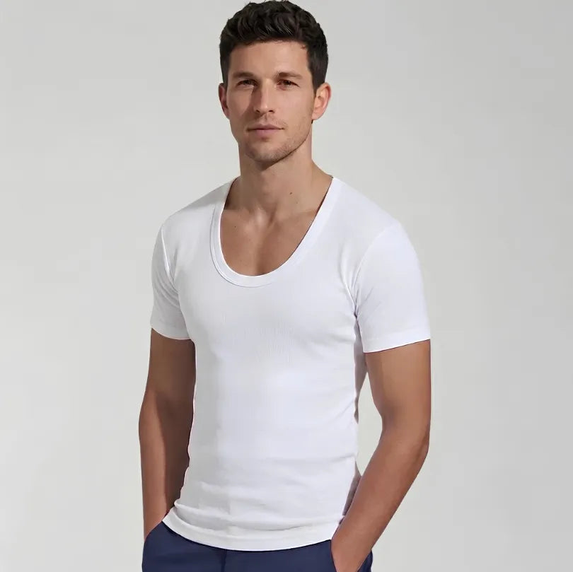 Odour-Free Cotton Sleeved Vest