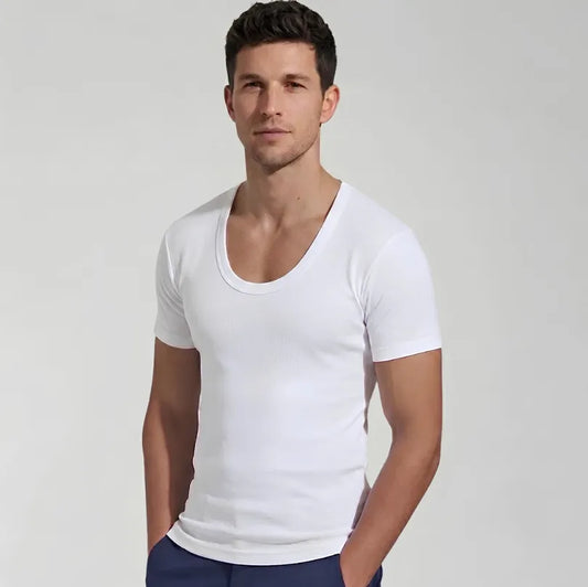 Odour-Free Cotton Sleeved Vest