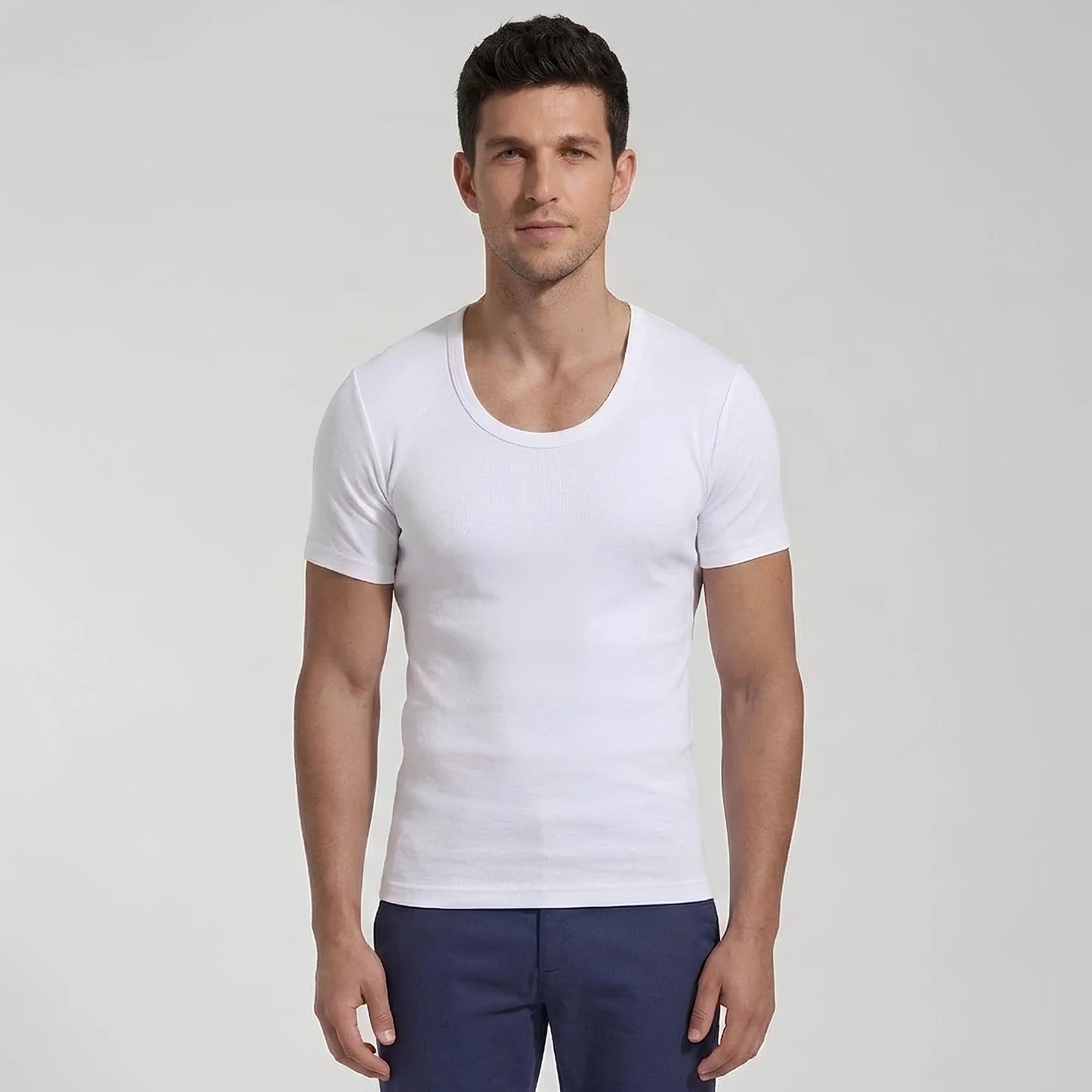 Odour-Free Cotton Sleeved Vest